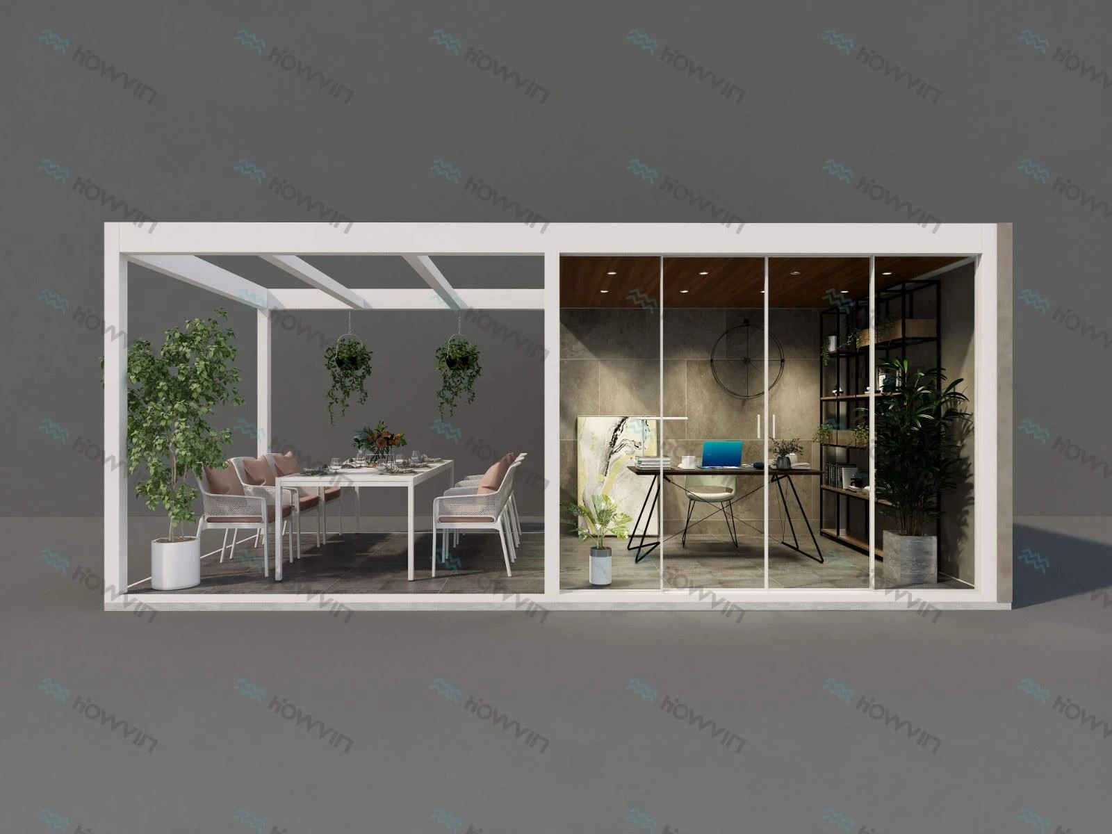 Patio Terrace Pergola-White