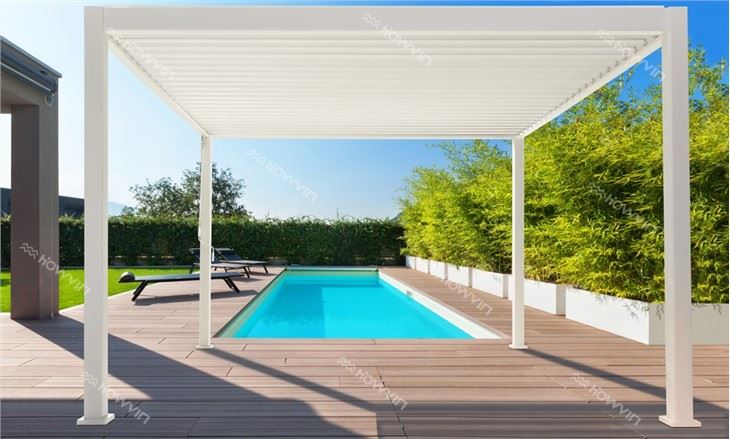HOWVIN 6063 Aluminium Pergola Outdoor Garden Hotel Roof